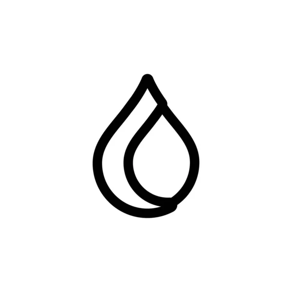 Крапля Води Логотип Шаблон Векторний Дизайн Піктограми Води — стоковий вектор