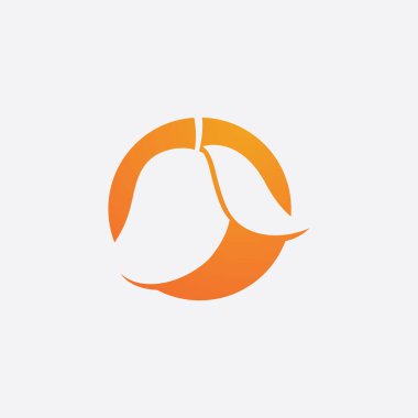 Taze mango meyve vektörü illüstrasyon simgesi