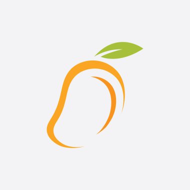 Taze mango meyve vektörü illüstrasyon simgesi