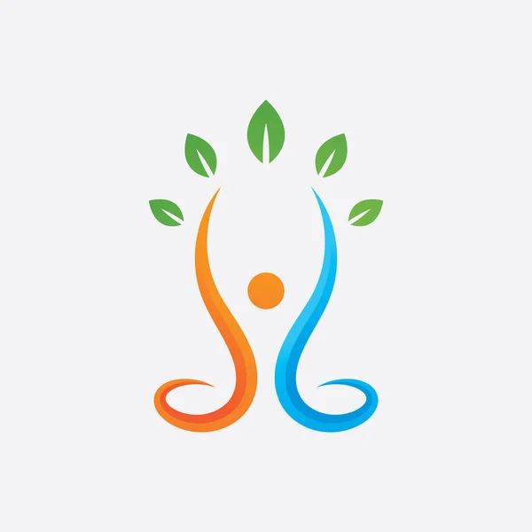 Modèle Conception Icône Logo Santé Sociale Réseau Communautaire — Image vectorielle