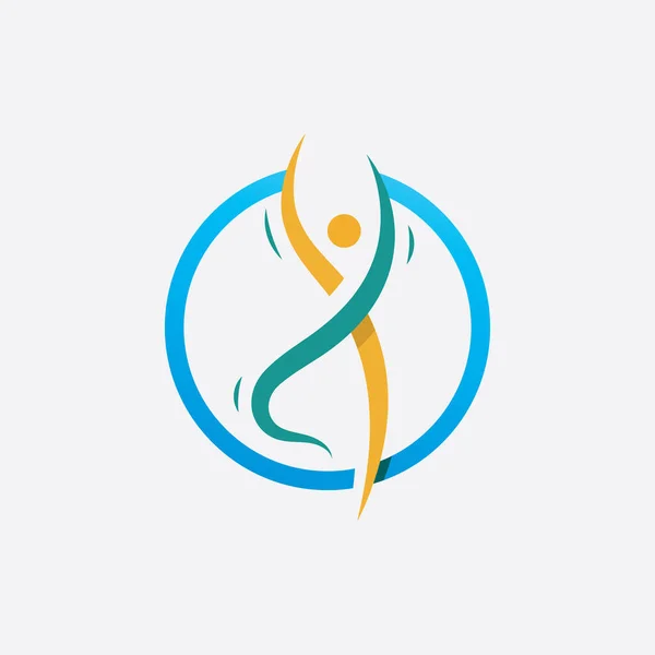 Modèle Conception Icône Logo Santé Sociale Réseau Communautaire — Image vectorielle