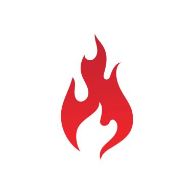 Ateş alev vektör çizimi tasarımı 
