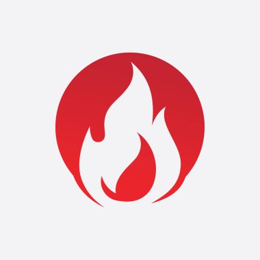 Ateş alev vektör çizimi tasarımı 