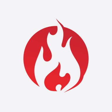 Ateş alev vektör çizimi tasarımı 