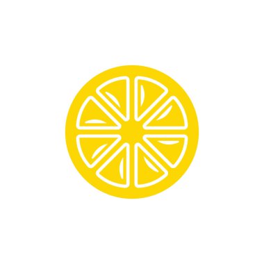Taze limon meyve vektörü resimleme simgesi