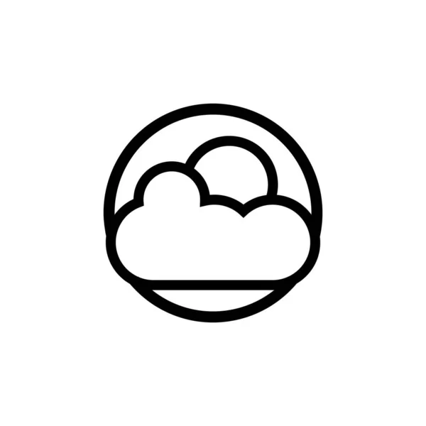 Vecteur Nuage Vecteur Conception Modèle Logo — Image vectorielle