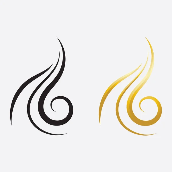 Logo Symbole Kobiety Włosów — Wektor stockowy