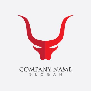 Taurus Logo Şablonu, Red Bull Taurus Logo Şablon Vektör İmajı