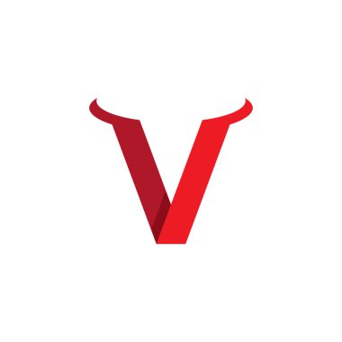 V Harfi Logo İş Şablonu Vektör Simgesi Simgesi