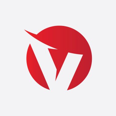 V Harfi Logo İş Şablonu Vektör Simgesi Simgesi
