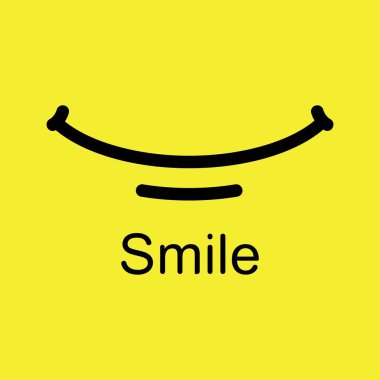 Gülümse duygulu Vektör Şablonu Tasarımı