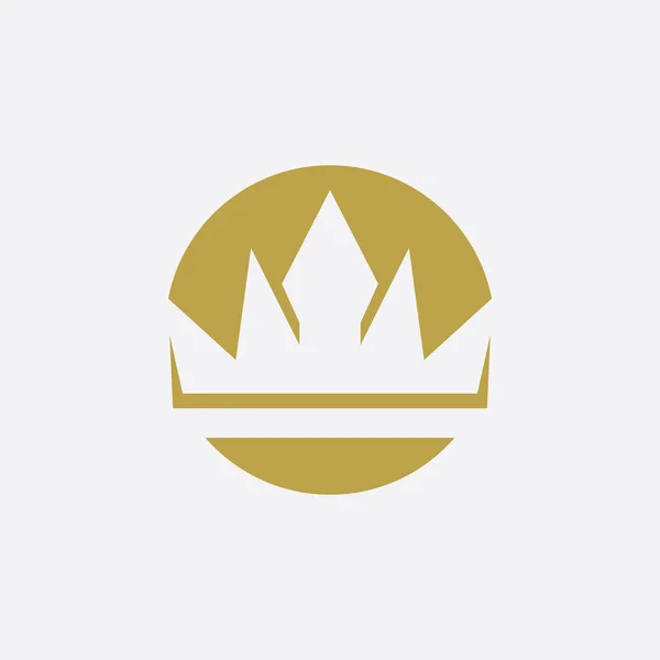 Plantilla Diseño Logotipo Crown Concept — Vector de stock