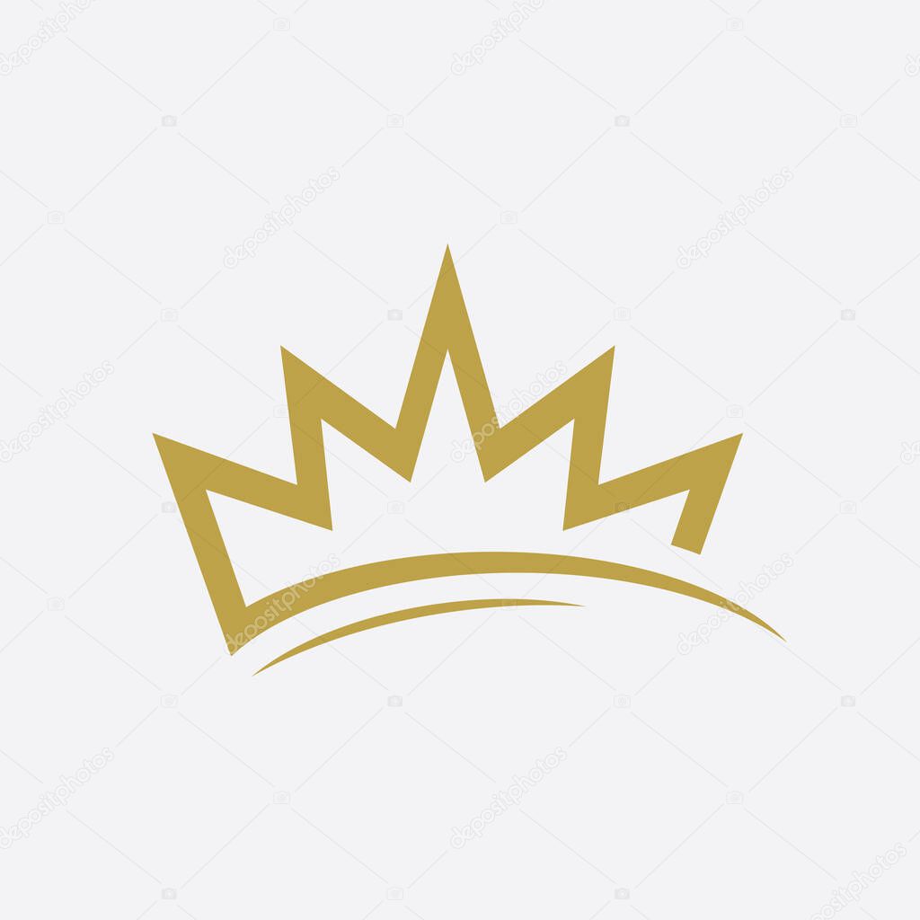 Crown Concept Logo Design Template