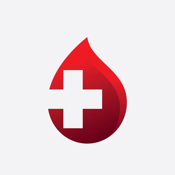 Ícone Doadores Sangue Ilustração Vetor Logotipo Sangue — Vetor de Stock