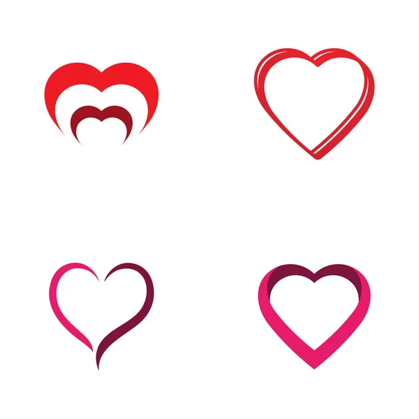 Love Logo Corazón Vector Símbolo — Vector de stock