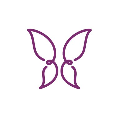 Güzellik Kelebeği Logo şablonu