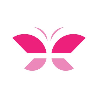 Güzellik Kelebeği Logo şablonu