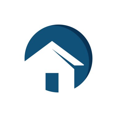 Özellik ve inşaat evi logo vektör şablonu tasarımı