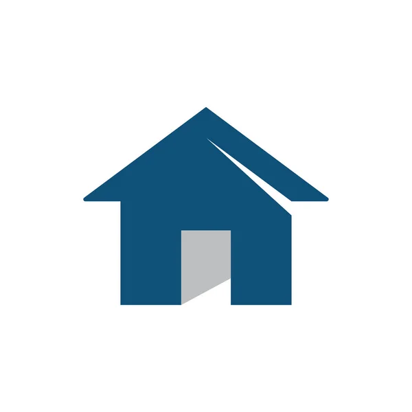 Projekt Szablonu Wektorowego Logo Nieruchomości Budowy — Wektor stockowy