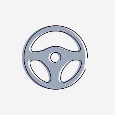 Direksiyon logosu çizim vektörü