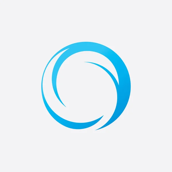 Коло Логотип Шаблон Векторний Дизайн Піктограми — стоковий вектор