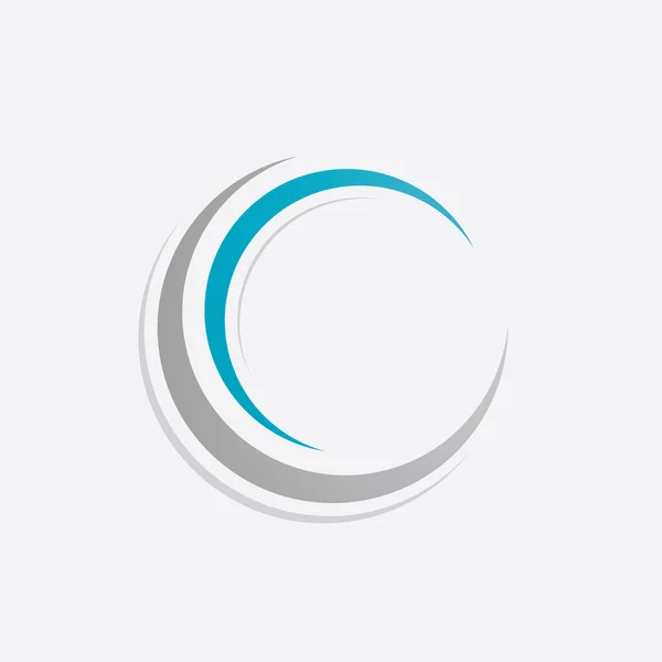 Коло Логотип Шаблон Векторний Дизайн Піктограми — стоковий вектор