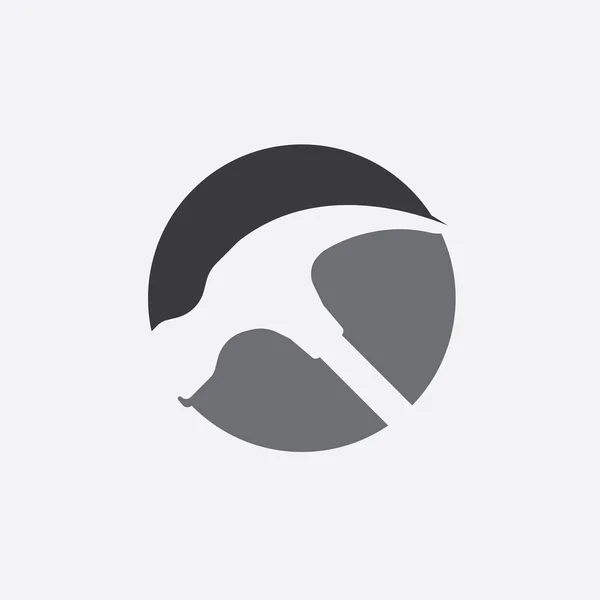 Hammer Logo Vektör Illüstrasyon Tasarımı — Stok Vektör