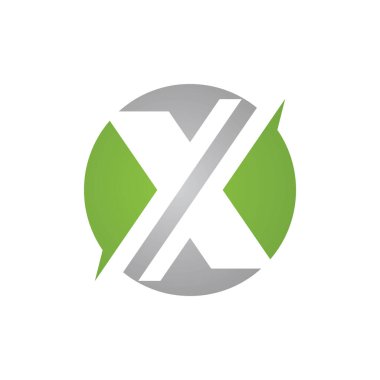 X harfi logo vektör tasarımı