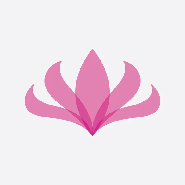 Lotus Logó Ikon Vektor Illusztráció — Stock Vector