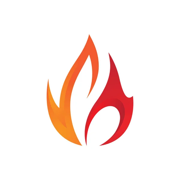 Fiamma Logo Modello Vettoriale Grafica Del Logo Del Fuoco — Vettoriale Stock