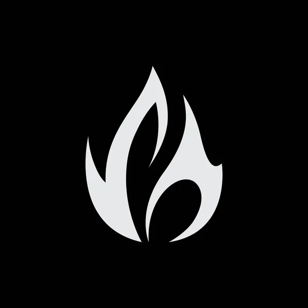 Alev logosu taşıyıcı şablonu. ateş logosu tasarımı grafiği