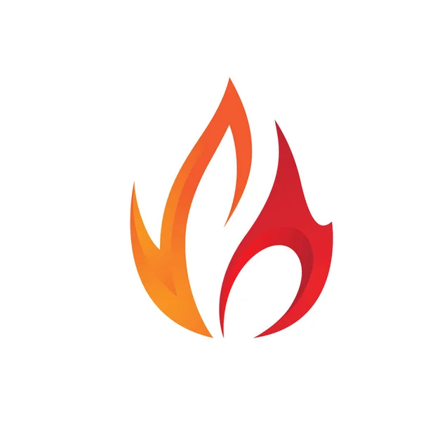 Flame Logo Plantilla Vectorial Diseño Logotipo Fuego Gráfico — Archivo Imágenes Vectoriales