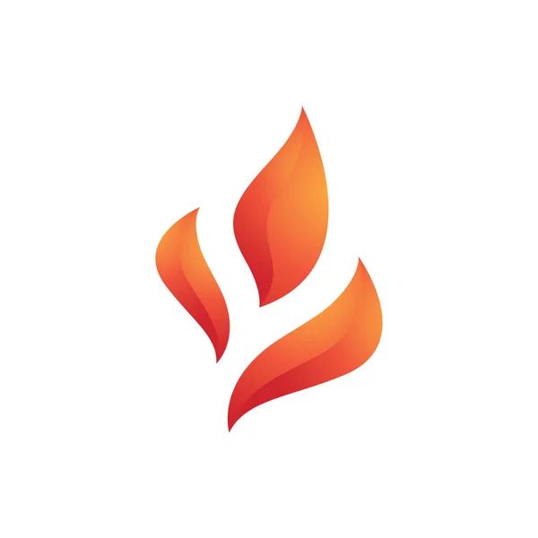 Flame Logo Plantilla Vectorial Diseño Logotipo Fuego Gráfico — Vector de stock