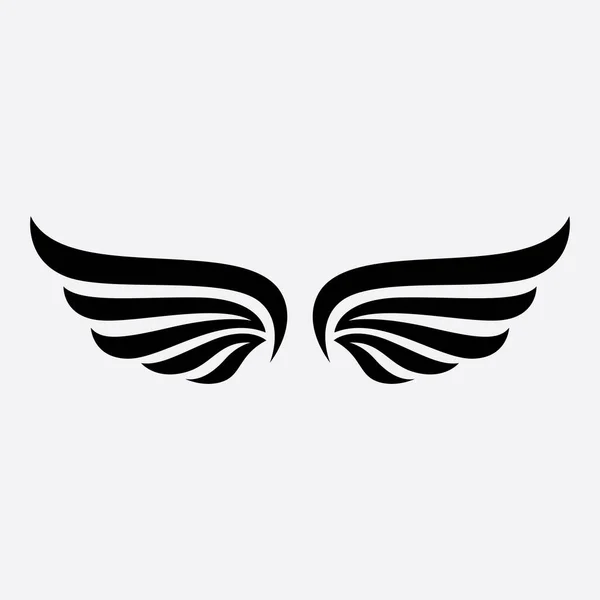 Kanat logosu şablon vektör ikonu tasarımı