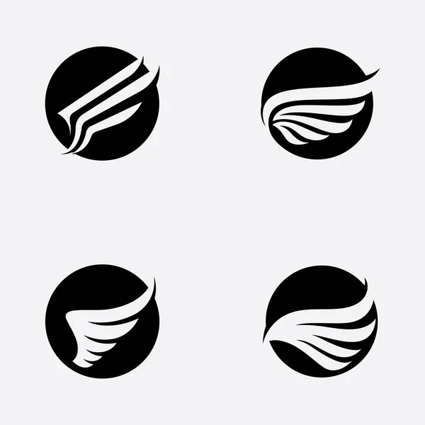 Modèle Logo Aile Vectoriel Icône Design — Image vectorielle