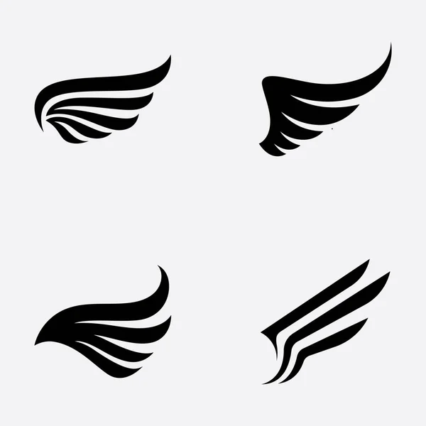 Wing Logo Plantilla Vector Icono Diseño — Archivo Imágenes Vectoriales