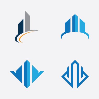 Binaların emlak logo vektörü