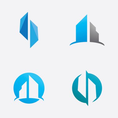 Binaların emlak logo vektörü