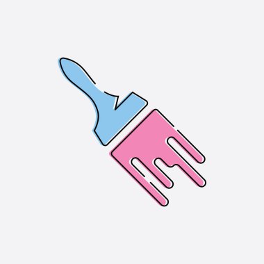 Logo iş vektör simgesini boya