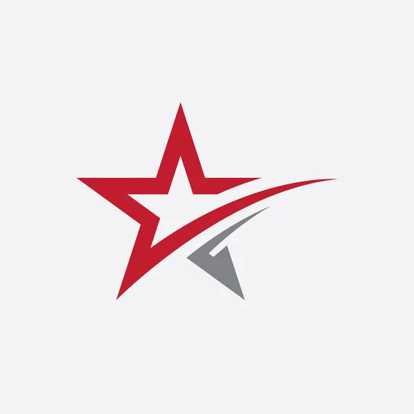Yıldız logo tasarım şablonu vektörü