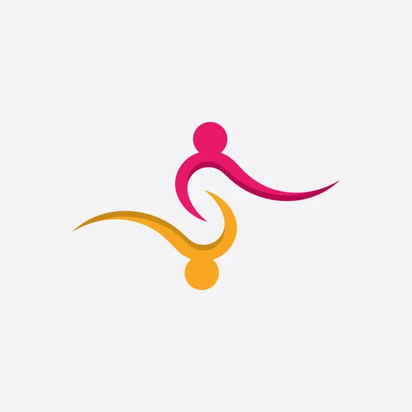 Community Care Adoption Logo Template Vector Icon — 스톡 벡터
