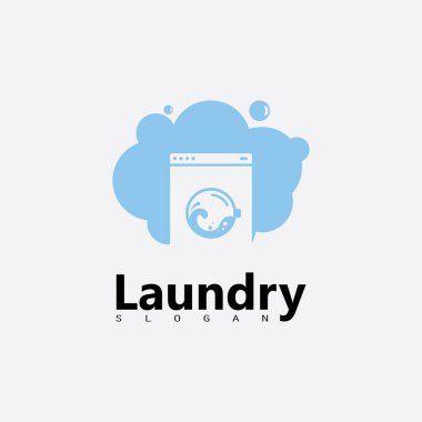 Çamaşır Makinesi Logosu Çamaşır işi simgeniz için Çember