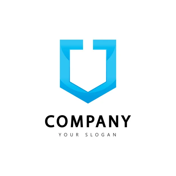 Carta Logotipo Design Isolado Fundo Branco —  Vetores de Stock