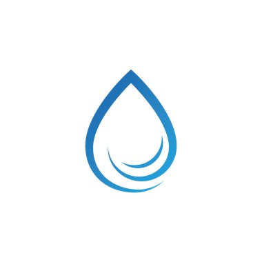 Vektör logosu illüstrasyon su gradyan rengi