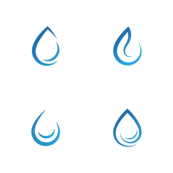 Векторный Логотип Иллюстрация Воды Градиентный Цвет — стоковый вектор