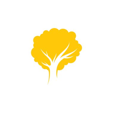 Ağaç simgesi logosu vektör illüstrasyonuName