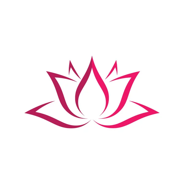 Vecteur Icône Fleur Lotus Stylisé — Image vectorielle
