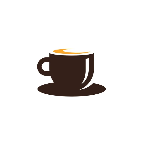 Logo Café Icono Vector Plantilla Ilustración — Vector de stock