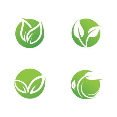 yeşil ağaç yaprağı ekoloji vektörü