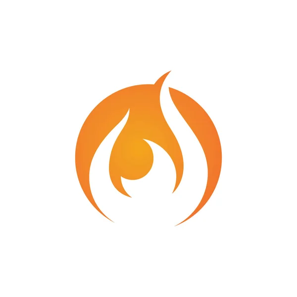 Fire Flame Logo Designs Plantilla Logotipo Fuego Icono Símbolo Logotipo — Vector de stock